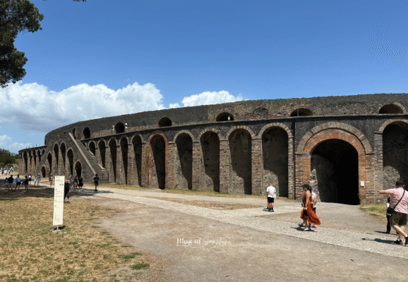 Italy's Pompeii Roman Amphitheatre Landmark