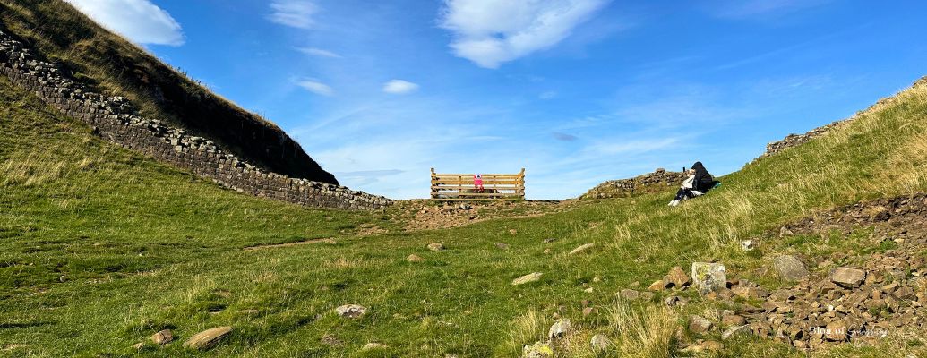 View near Sycamore Gap on Hadrian’s Wall, a famous walking route and landmark featured in Northern England day trips guide