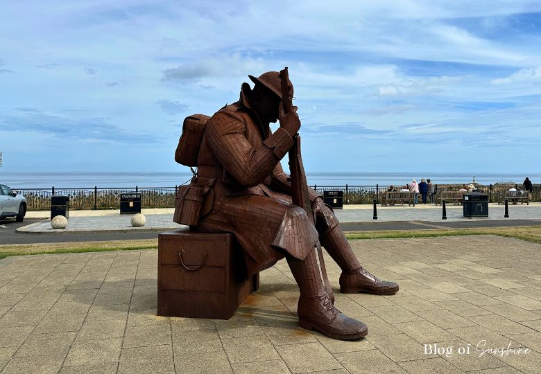 Tommy the Soldier World War I memorial statue on Seaham seafront