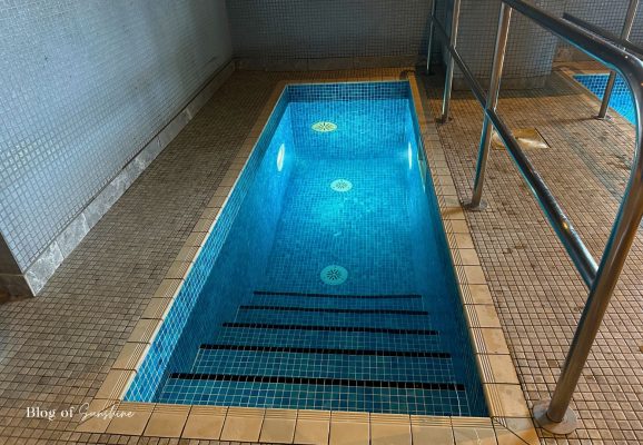 Plunge pool at Serenity Spa, Seaham Hall Hotel in County Durham