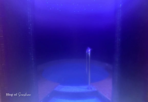 Atmospheric steam room at Serenity Spa at Seaham Hall Hotel