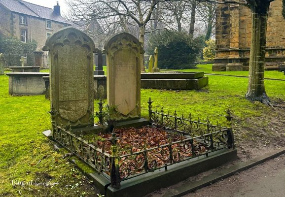 Gravestones in the churchyard beside St John the Baptist Church Tideswell